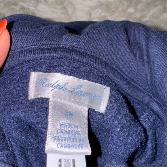 RALPH LAUREN POLO Bundle: Blue jeans, White & light blue onesie shirt& jacket. - Picture 7 of 9